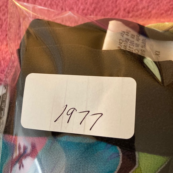 Womens Drapers & Damons Silk Floral Kimono Cover Black Multicolored 1X - Picture 7 of 7